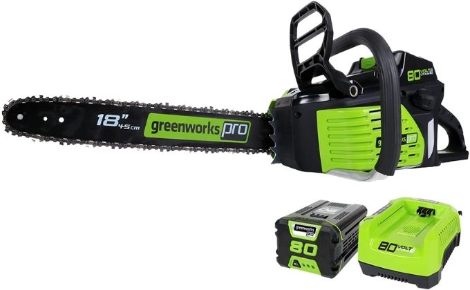 greenworks 80v 16" brushless chainsaw