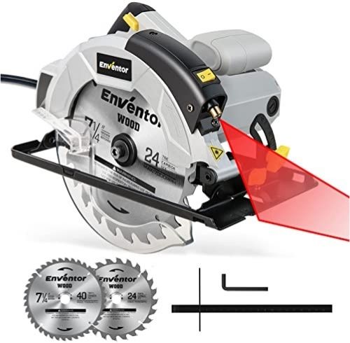 5800 RPM Corded Circular Saw with Laser Guide